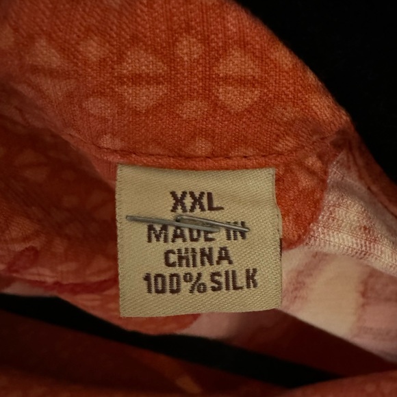 Tommy Bahama Silk Button Up Hawaiian Shirt - Picture 3 of 5